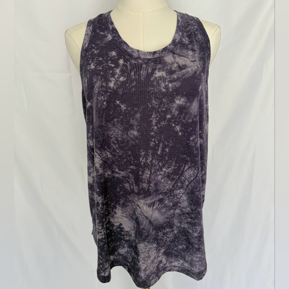 All in Motion Tie-Dye Tank Top - Purple and White